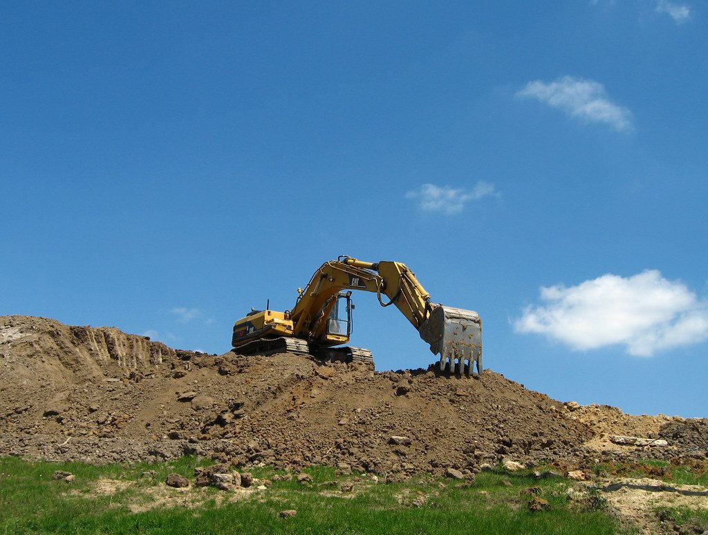 Illustrative photograph of excavator 1